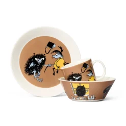 MOOMIN ARABIA Arabia Mummi Asjett 19 cm Stinky i Aksjon New