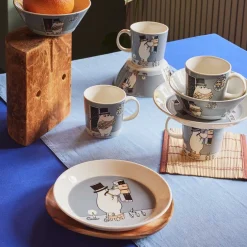 MOOMIN ARABIA Arabia Mummi Asjett 19cm Mummipappa Grå New