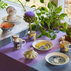 MOOMIN ARABIA Arabia Mummi Asjett 19cm Mummipappa Grå New