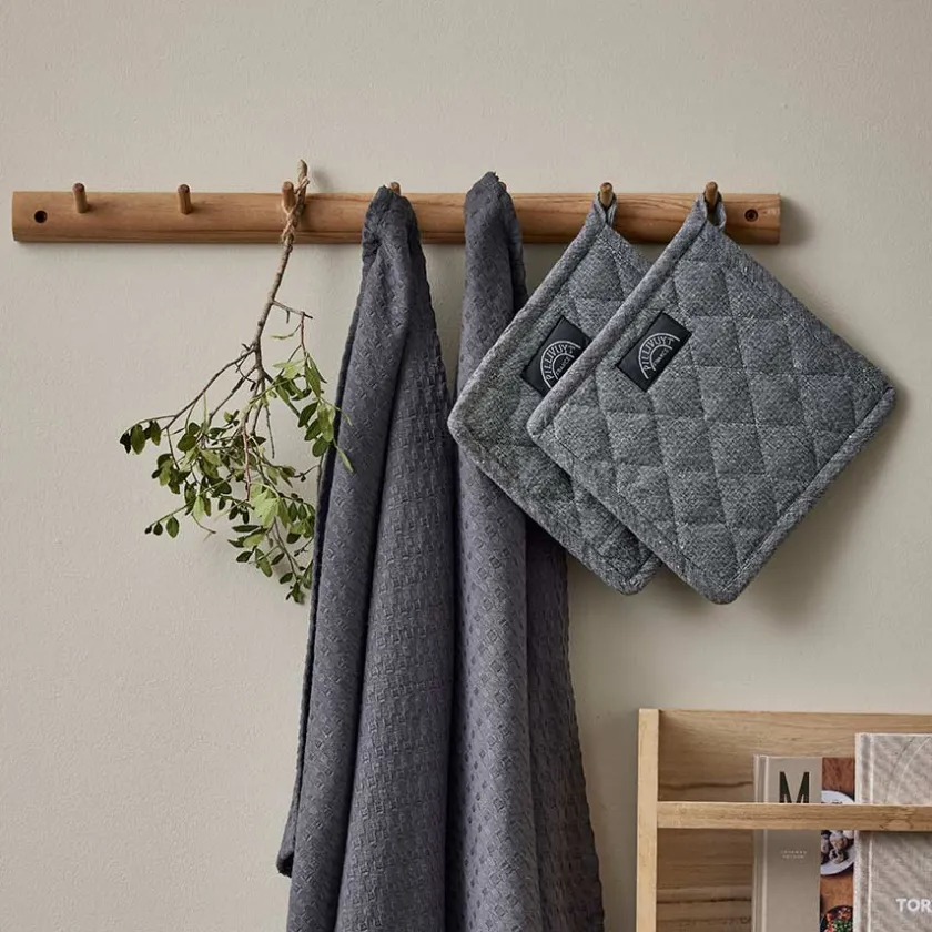 BASTIAN Tekstil Gryteklut Grå Recycle New