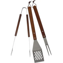 SEASONS BBQ Sett Børstet Stål + Trehåndtak Hot