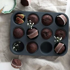 CHRISTIANIA 1739 Bake Muffinsform 12 stk Silikon Brun Sale