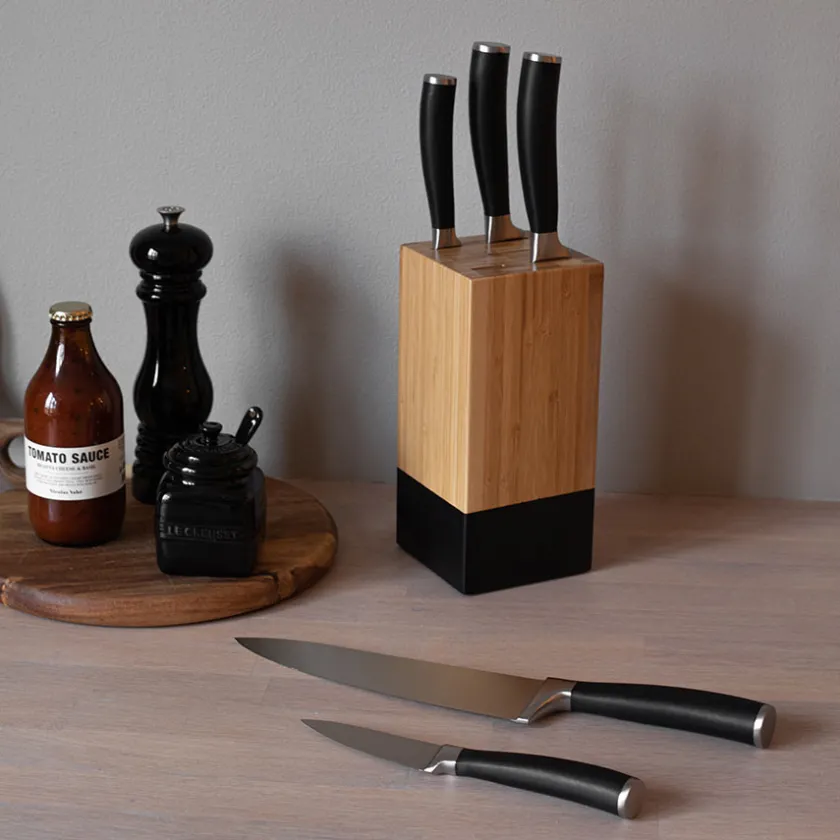 CHRISTIANIA 1739 Nayoro Knivblokk Med 5 Kniver Discount