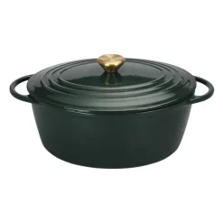 CHRISTIANIA 1739 Støpejern Oval Støpejernsgryte 5L Grønn Best