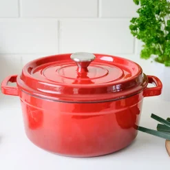 CHRISTIANIA 1739 Støpejernsgryte 5L Rød Clearance