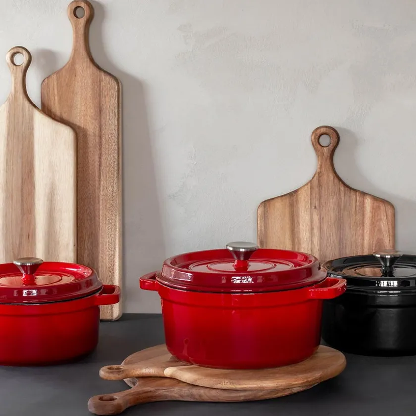 CHRISTIANIA 1739 Støpejernsgryte 5L Rød Clearance