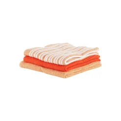 CHRISTIANIA GLASMAGASIN Collection Klut 25cm Oransje Mix 3pk New