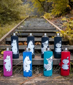 HADELAND GLASSVERK DRIKKEFLASKE M/FUTERAL RØD LILLE MY Discount