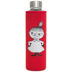 HADELAND GLASSVERK DRIKKEFLASKE M/FUTERAL RØD LILLE MY Discount