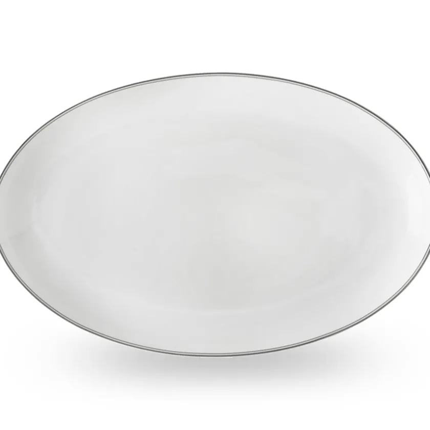 WIK & WALSØE FAT OVALT 39CM HVIT/ New