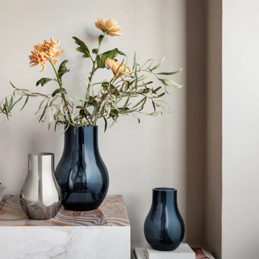 GEORG JENSEN Cafu Vase 205x300mm Glass New