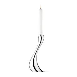GEORG JENSEN Cobra Lysestake 24cm blankt rustfritt stål Discount