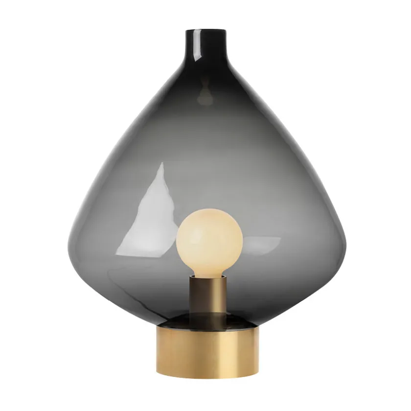 HADELAND GLASSVERK Arkiv Bordlampe 4218 Røkgrå Outlet