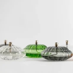 HADELAND GLASSVERK Aurora Oljelampe Optikk Grønn Outlet