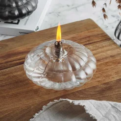 HADELAND GLASSVERK Aurora Oljelampe Optikk Klar Outlet