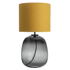 HADELAND GLASSVERK Austra Bordlampe Røkgrå New