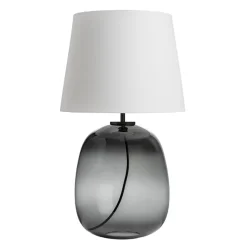 HADELAND GLASSVERK Austra Bordlampe Røkgrå New