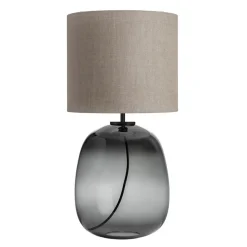 HADELAND GLASSVERK Austra Bordlampe Røkgrå New