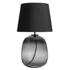 HADELAND GLASSVERK Austra Bordlampe Røkgrå New