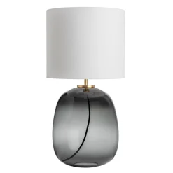 HADELAND GLASSVERK Austra Bordlampe Røkgrå New