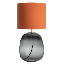 HADELAND GLASSVERK Austra Bordlampe Røkgrå New