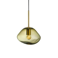 HADELAND GLASSVERK Crystal Stone Pendellampe New