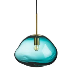 HADELAND GLASSVERK Crystal Stone Pendellampe