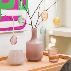 HADELAND GLASSVERK Dugg Vase 21cm Rosa Online