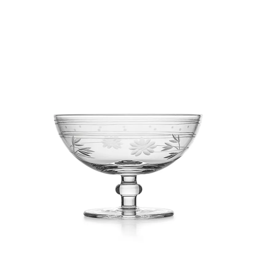 HADELAND GLASSVERK Elizabeth Dessertskål m/Stett Blomsterslip 25cl Kla Hot