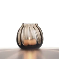 HADELAND GLASSVERK Ella Lyslykt 90mm Kakao Hot