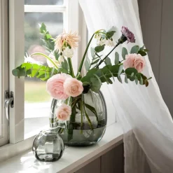 HADELAND GLASSVERK Ella Lyslykt 90mm Røkgrå