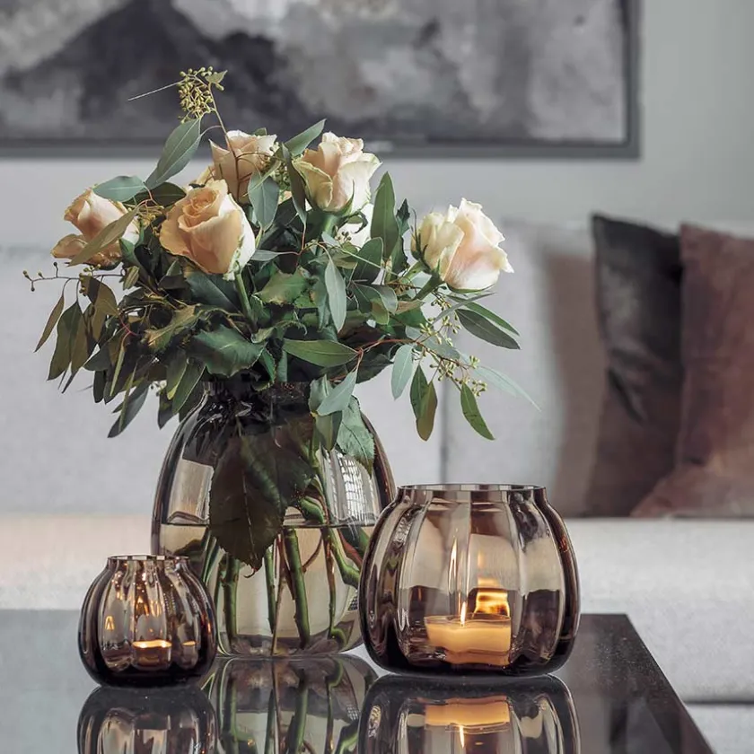 HADELAND GLASSVERK Ella Vase Kakao 22cm Sale