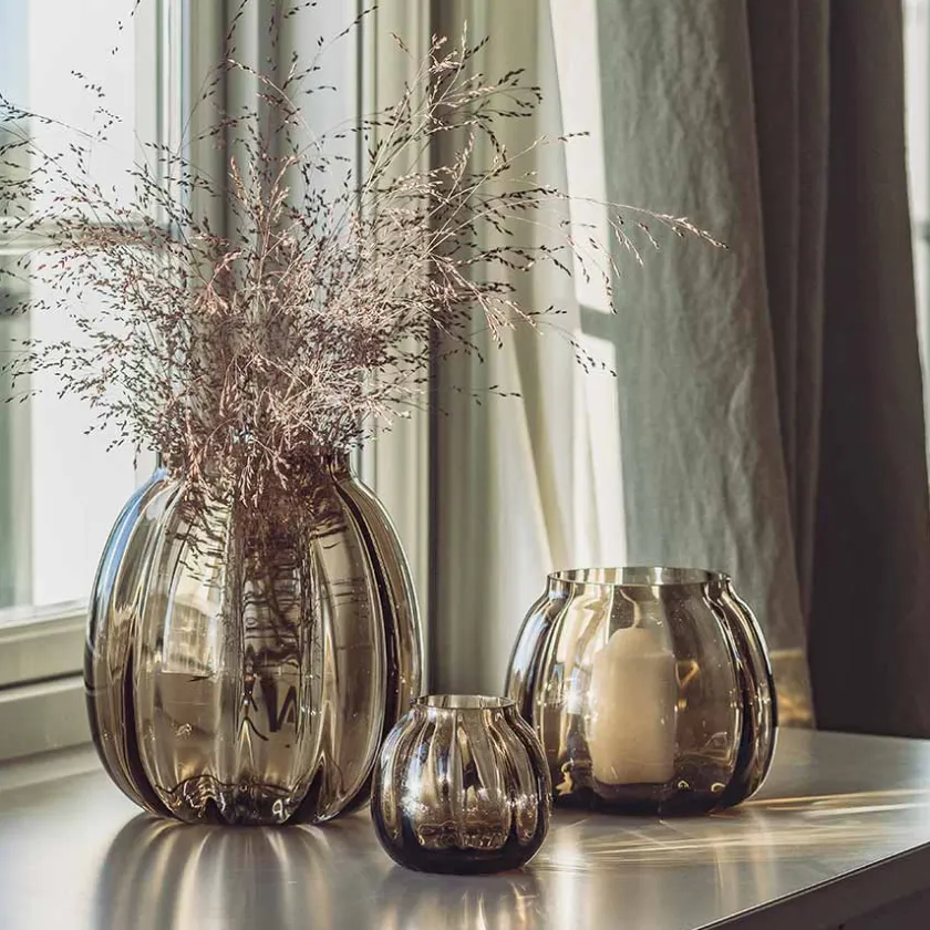 HADELAND GLASSVERK Ella Vase Kakao 22cm Sale