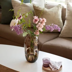 HADELAND GLASSVERK Ella Vase 29cm Kakao New