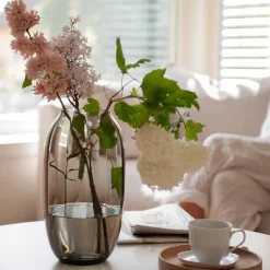 HADELAND GLASSVERK Ella Vase 29cm Røkgrå Sale