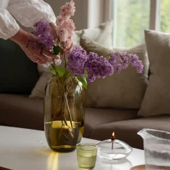 HADELAND GLASSVERK Ella Vase 29cm Oliven Hot