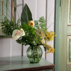 HADELAND GLASSVERK Emily Vase 23cm Grønn Optikk Discount