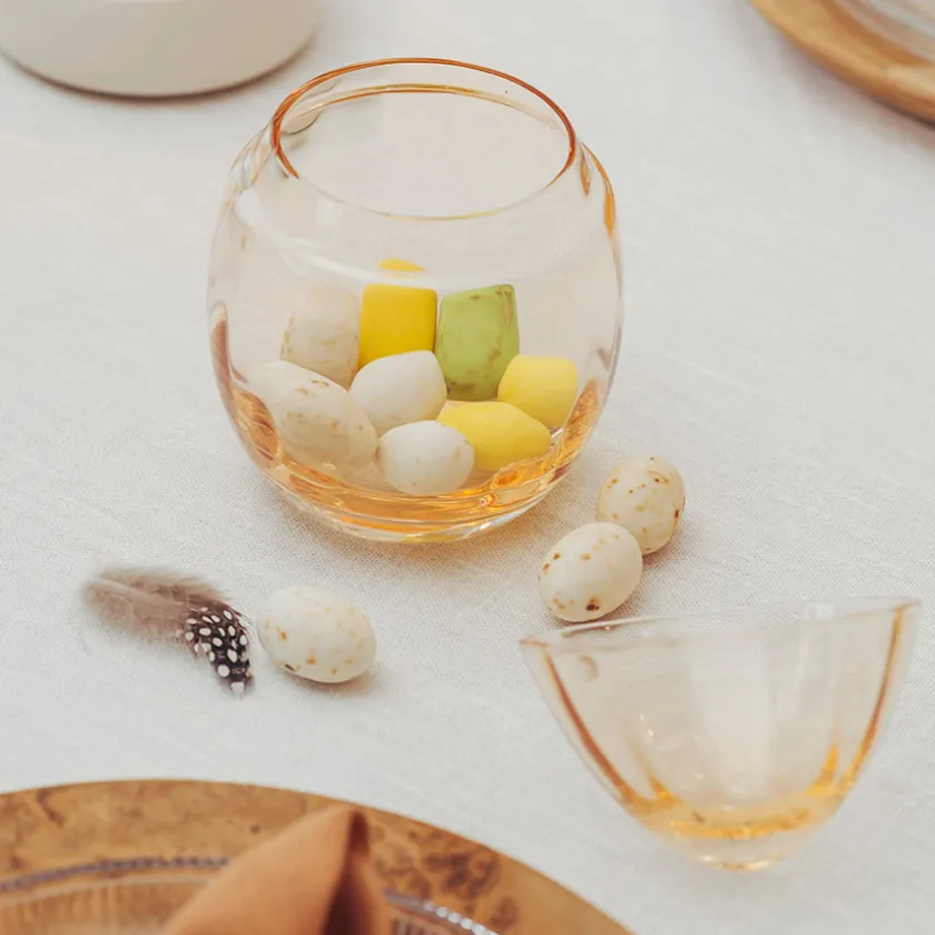 HADELAND GLASSVERK Glassegg Gul 15cm Clearance