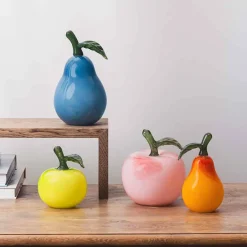 HADELAND GLASSVERK Glassfrukt Glasspære Oransje 14cm Online