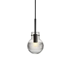 HADELAND GLASSVERK Krystallkule Taklampe Skjær Klar