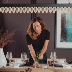 HADELAND GLASSVERK Krystallkongle Taklampe 1250mm Clearance