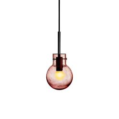 HADELAND GLASSVERK Krystallkule Taklampe Soda Morgenrød Online