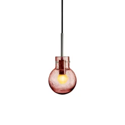 HADELAND GLASSVERK Krystallkule Taklampe Soda Morgenrød Online