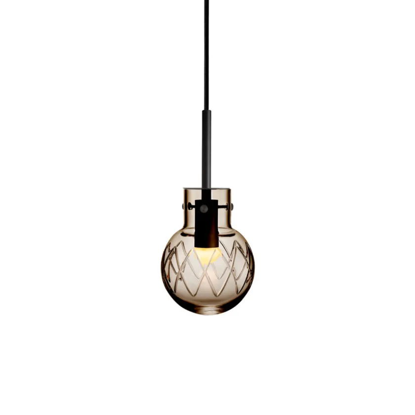 HADELAND GLASSVERK Krystallkule Taklampe