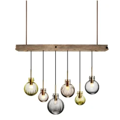 HADELAND GLASSVERK Krystalkule Taklampe