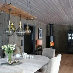 HADELAND GLASSVERK Krystalkule Taklampe