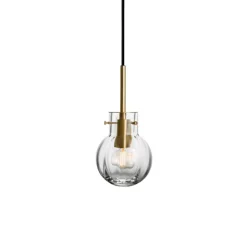 HADELAND GLASSVERK Krystallkule Lampe New
