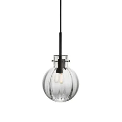 HADELAND GLASSVERK Krystallkule Lampe New