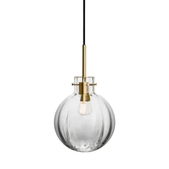 HADELAND GLASSVERK Krystallkule Lampe New