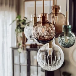 HADELAND GLASSVERK Krystallkule Taklampe Sale